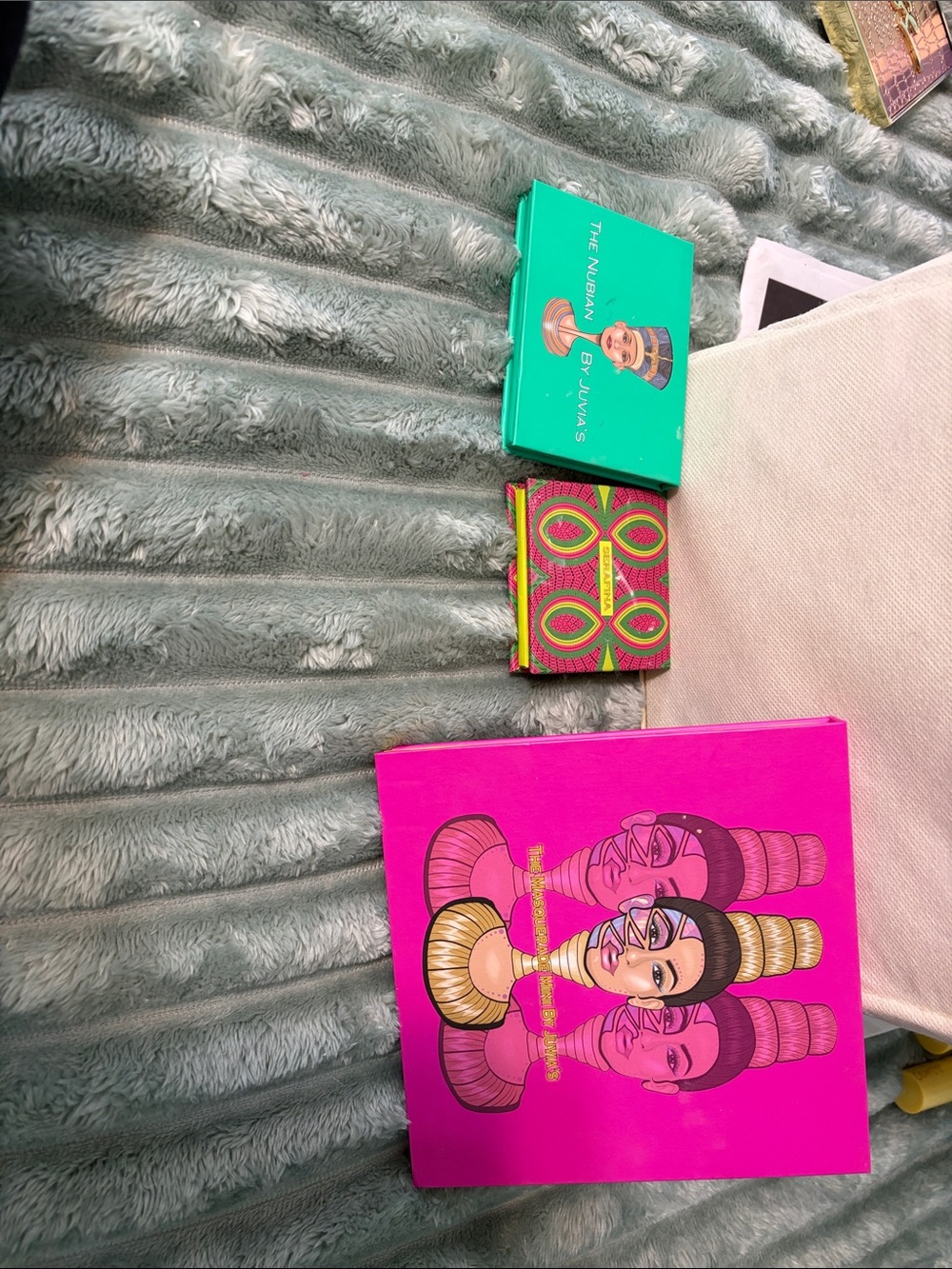 Juvia's Place Bright Pink & Teal Eyeshadow Palette Set with Multicolor Shades - Picture 2 of 2
